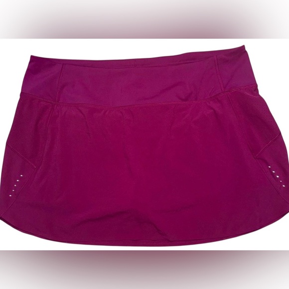 Athleta Pants - ATHLETA RUN WITH IT 14” SKORT XS BURGUNDY ATHLETIC TENNIS RUNNING SKIRT